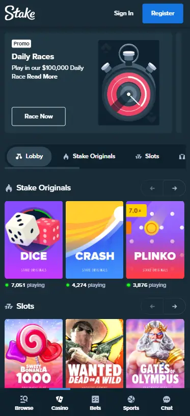 High Stake Casino Mobile