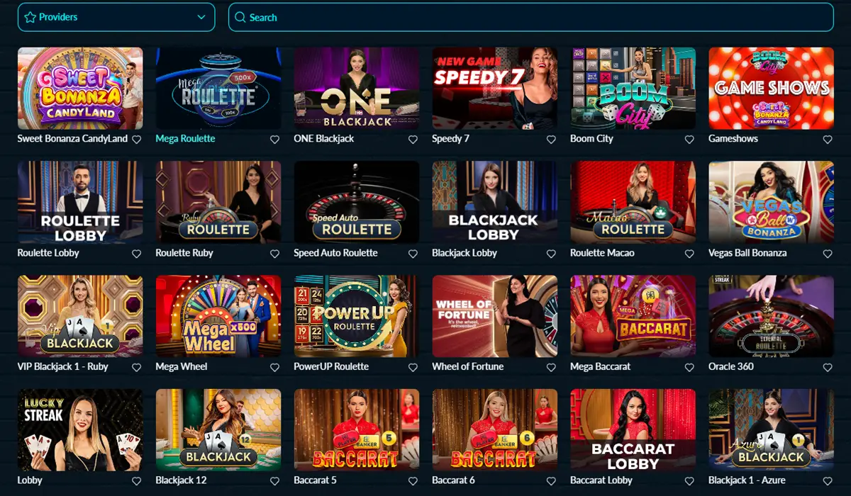 Allspins High Roller live casino