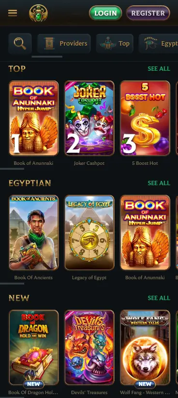 Talismania casino mobile games