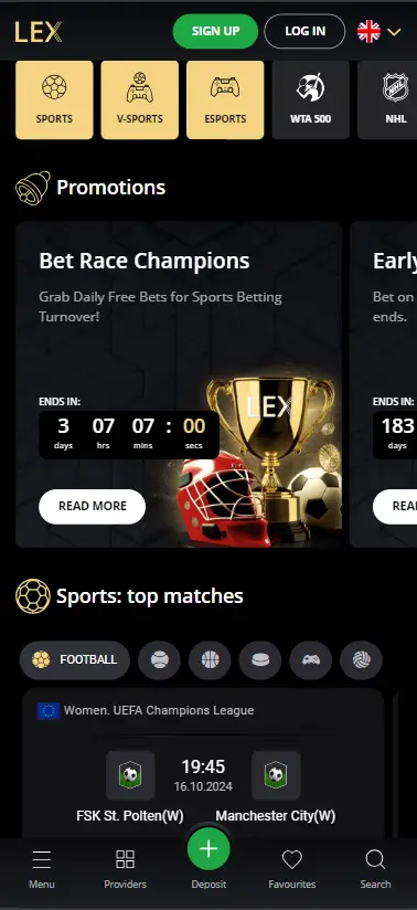 Lex casino mobile sportsbook