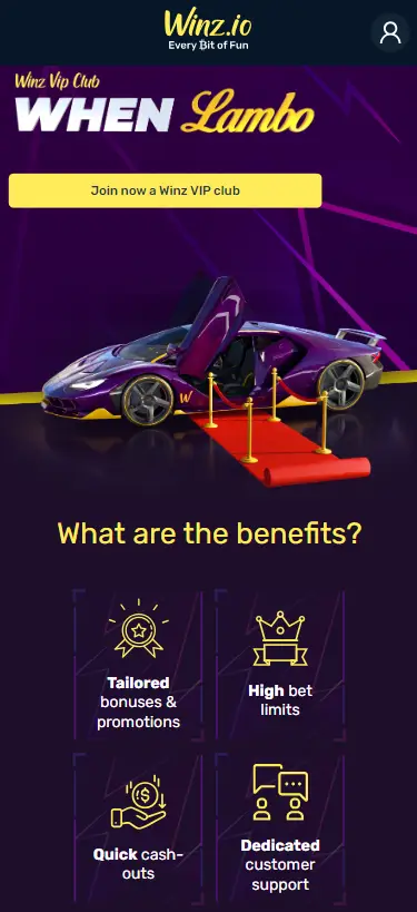 Winz casino app VIP club